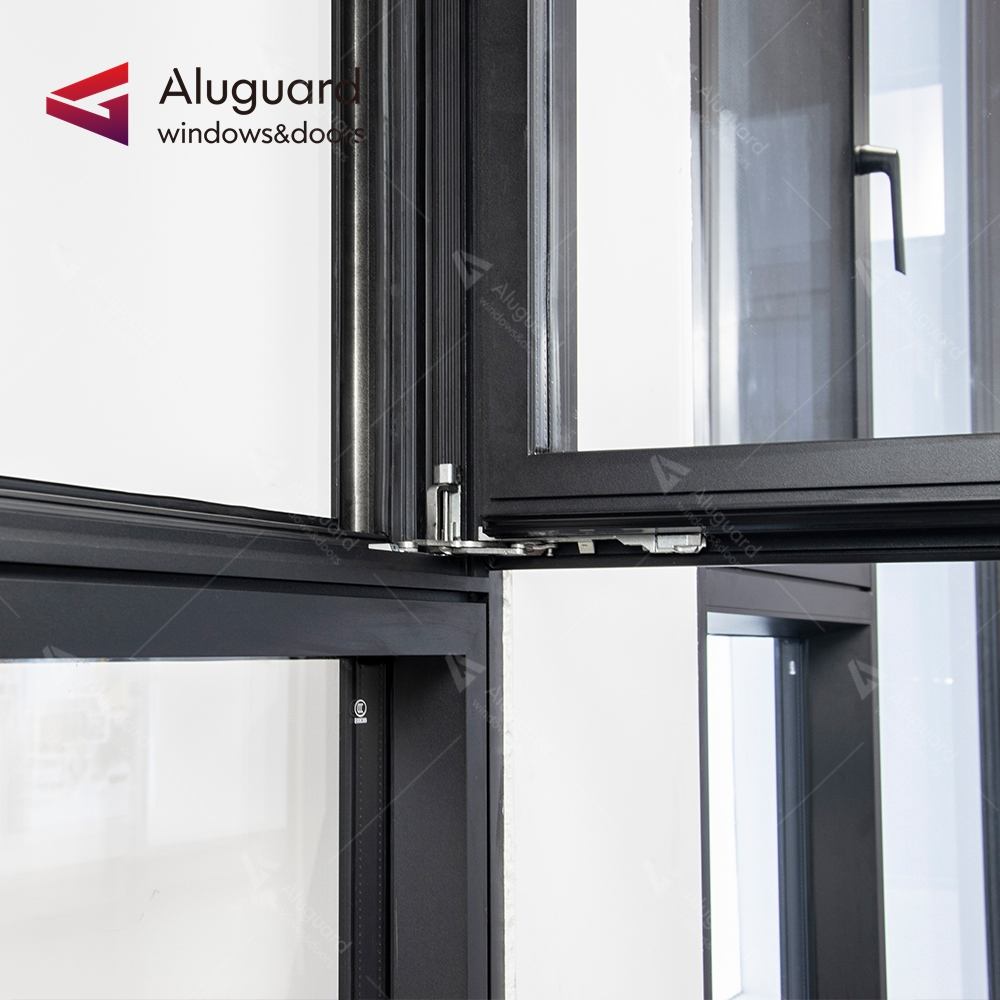 Customized Minimalist Aluminum Double Glass Tilt & Turn Windows